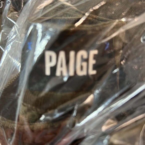 PAIGE - NWT! Genevieve Flare Jeans in Dark Brushed Olive Corduroy - Picture 8 of 9